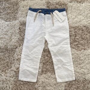 Janie and Jack White and Blue Pants